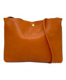 IL BISONTE（イル ビゾンテ）の古着「クロスボディバッグ　レザーバッグ　ショルダーバッグ　ハンドバッグ」｜ブラウン