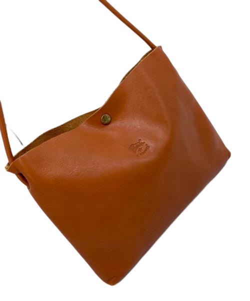 IL BISONTE（イル ビゾンテ）IL BISONTE (イル ビゾンテ) クロスボディバッグ　レザーバッグ　ショルダーバッグ　ハンドバッグ ブラウン サイズ:実寸参照の古着・服飾アイテム