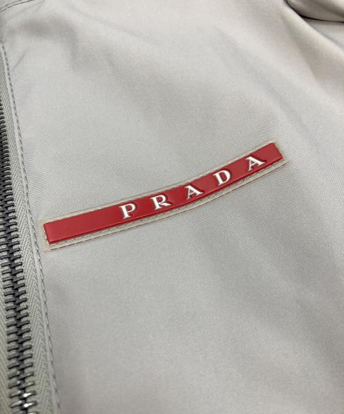 PRADA SPORTS（プラダスポーツ）PRADA SPORTS (プラダスポーツ) 03年 ゴアテックスロゴジップジャケット グレー サイズ:Mの古着・服飾アイテム