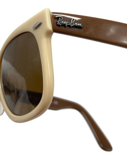 RAY-BAN（レイバン）RAY-BAN (レイバン) WAYFARER サングラス ベージュ×ブラウン サイズ:50-22□130の古着・服飾アイテム