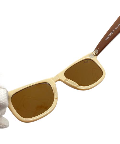 RAY-BAN（レイバン）RAY-BAN (レイバン) WAYFARER サングラス ベージュ×ブラウン サイズ:50-22□130の古着・服飾アイテム
