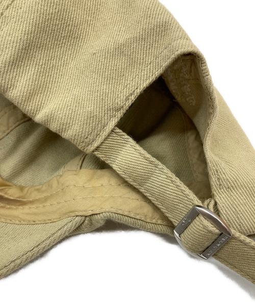 maison kitsune（メゾンキツネ）MAISON KITSUNE (メゾンキツネ) フォックスヘッドキャップ　キャップ　帽子 ベージュ サイズ:実寸参照の古着・服飾アイテム