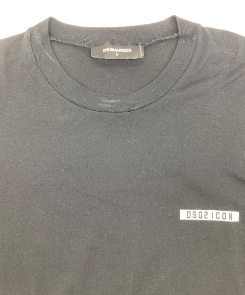 DSQUARED2（ディースクエアード）DSQUARED2 (ディースクエアード) D2 Box Logo プリント T-SHIRT ブラック サイズ:Sの古着・服飾アイテム
