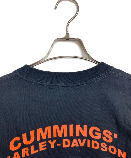 HARLEY-DAVIDSON（ハーレーダビッドソン）HARLEY-DAVIDSON (ハーレーダビッドソン) 【古着】ファイヤースカルプリントTシャツ　半袖カットソー　Tシャツ　Tee  USA製 ブラック サイズ:Mの古着・服飾アイテム
