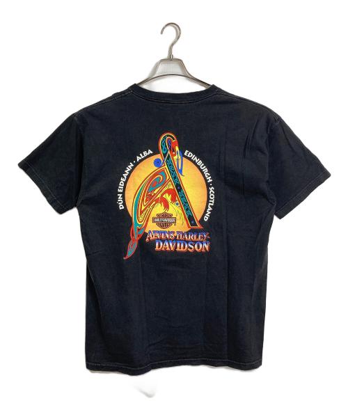 HARLEY-DAVIDSON（ハーレーダビッドソン）HARLEY-DAVIDSON (ハーレーダビッドソン) 【古着】プリントTシャツ　半袖カットソー　Tee  USA製 ブラック サイズ:XLの古着・服飾アイテム