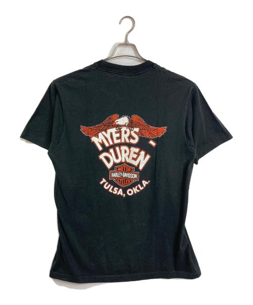 FRUIT OF THE LOOM（フルーツオブザルーム）FRUIT OF THE LOOM (フルーツオブザルーム) HARLEY-DAVIDSON (ハーレーダビッドソン) 【古着】バックプリントTシャツ　半袖カットソー　Tシャツ　Tee ブラック サイズ:XLの古着・服飾アイテム