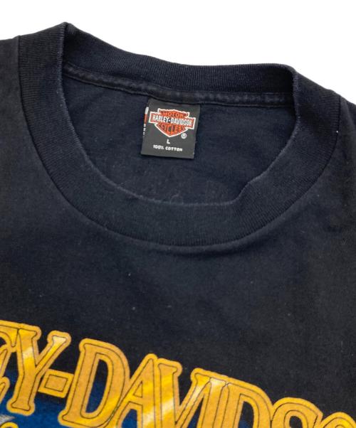 HARLEY-DAVIDSON（ハーレーダビッドソン）HARLEY-DAVIDSON (ハーレーダビッドソン) 【古着】プリントTシャツ　半袖カットソー　Tee  USA製 90s ブラック サイズ:Lの古着・服飾アイテム