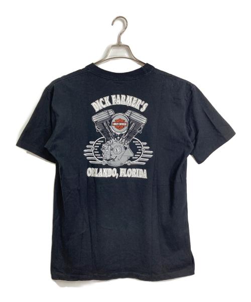 HARLEY-DAVIDSON（ハーレーダビッドソン）HARLEY-DAVIDSON (ハーレーダビッドソン) 【古着】プリントTシャツ　半袖カットソー　Tee  USA製 90s ブラック サイズ:Lの古着・服飾アイテム