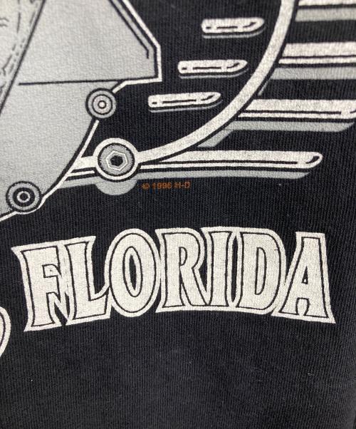 HARLEY-DAVIDSON（ハーレーダビッドソン）HARLEY-DAVIDSON (ハーレーダビッドソン) 【古着】プリントTシャツ　半袖カットソー　Tee  USA製 90s ブラック サイズ:Lの古着・服飾アイテム