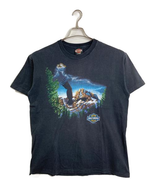 HARLEY-DAVIDSON（ハーレーダビッドソン）HARLEY-DAVIDSON (ハーレーダビッドソン) 【古着】プリントTシャツ　半袖カットソー　Tee   ブラック サイズ:XLの古着・服飾アイテム