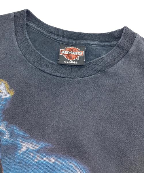 HARLEY-DAVIDSON（ハーレーダビッドソン）HARLEY-DAVIDSON (ハーレーダビッドソン) 【古着】プリントTシャツ　半袖カットソー　Tee   ブラック サイズ:XLの古着・服飾アイテム