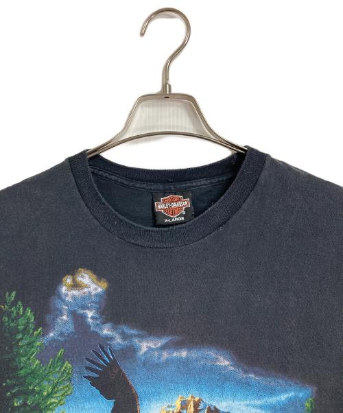 HARLEY-DAVIDSON（ハーレーダビッドソン）HARLEY-DAVIDSON (ハーレーダビッドソン) 【古着】プリントTシャツ　半袖カットソー　Tee   ブラック サイズ:XLの古着・服飾アイテム