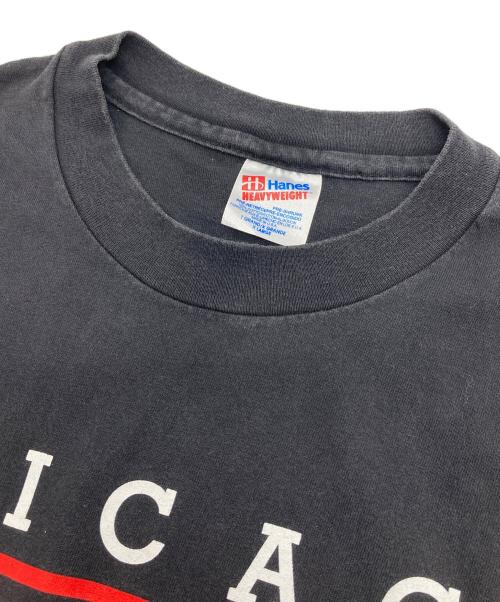 Hanes（ヘインズ）Hanes (ヘインズ) 【古着】Tシャツ　半袖カットソー　Tee  NBA CHICAGO BULLS  USA製 ブラック サイズ:XLの古着・服飾アイテム