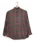 POLO RALPH LAUREN（ポロ・ラルフローレン）の古着「【古着】タータンチェックシャツ　ポニー刺繍」｜ベージュ×レッド