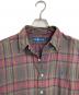 POLO RALPH LAUREN (ポロ・ラルフローレン) 【古着】タータンチェックシャツ　ポニー刺繍 ベージュ×レッド サイズ:L：5000円