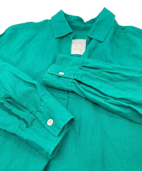 green label relaxing（グリーンレーベルリラクシング）green label relaxing (グリーンレーベルリラクシング) コルトレイクリネンスキッパー Aライン ワンピース グリーン サイズ:XSの古着・服飾アイテム