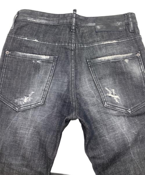 DSQUARED2（ディースクエアード）DSQUARED2 (ディースクエアード) ダメージ加工デニムパンツ/Skater Jean ブラック サイズ:44の古着・服飾アイテム