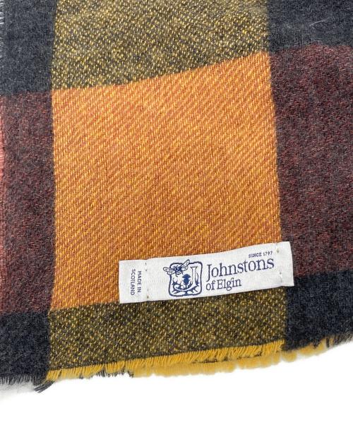 JOHNSTONS OF ELGIN（ジョンストンズ オブ エルガン）JOHNSTONS OF ELGIN (ジョンストンズ オブ エルガン) カシミヤマフラー　ストールマフラー グレー サイズ:実寸参照の古着・服飾アイテム