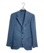 SHIPSシップス）の古着「ウールシルクリネンテーラードジャケット/LOROPIANA SUMMER TIME TURQUOISE SLD」｜ブルー
