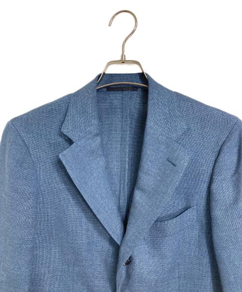 SHIPS（シップス）SHIPS (シップス) ウールシルクリネンテーラードジャケット/LOROPIANA SUMMER TIME TURQUOISE SLD ブルー サイズ:48の古着・服飾アイテム