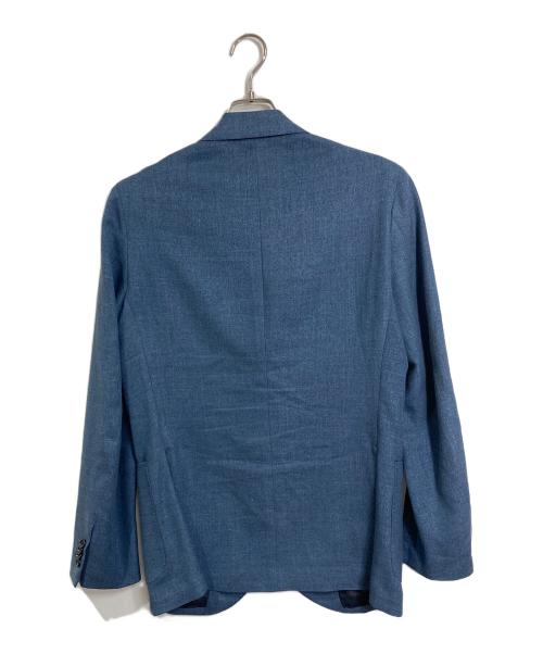 SHIPS（シップス）SHIPS (シップス) ウールシルクリネンテーラードジャケット/LOROPIANA SUMMER TIME TURQUOISE SLD ブルー サイズ:48の古着・服飾アイテム