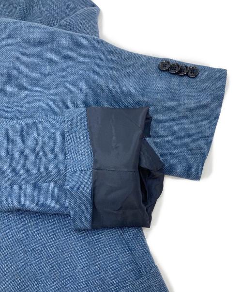 SHIPS（シップス）SHIPS (シップス) ウールシルクリネンテーラードジャケット/LOROPIANA SUMMER TIME TURQUOISE SLD ブルー サイズ:48の古着・服飾アイテム