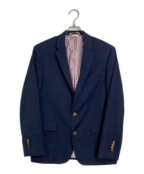 BROOKS BROTHERS Red Fleece（ブルックスブラザーズレッドフリース）Brooks Brothers Red Fleece (ブルックスブラザーズレッドフリース) 羊ボタン裏地ストライプテーラードジャケット　TESSUTO生地使用 ネイビー サイズ:40Sの古着・服飾アイテム