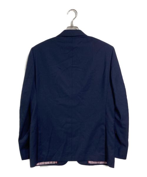BROOKS BROTHERS Red Fleece（ブルックスブラザーズレッドフリース）Brooks Brothers Red Fleece (ブルックスブラザーズレッドフリース) 羊ボタン裏地ストライプテーラードジャケット　TESSUTO生地使用 ネイビー サイズ:40Sの古着・服飾アイテム