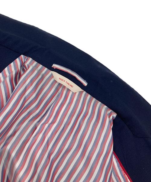 BROOKS BROTHERS Red Fleece（ブルックスブラザーズレッドフリース）Brooks Brothers Red Fleece (ブルックスブラザーズレッドフリース) 羊ボタン裏地ストライプテーラードジャケット　TESSUTO生地使用 ネイビー サイズ:40Sの古着・服飾アイテム