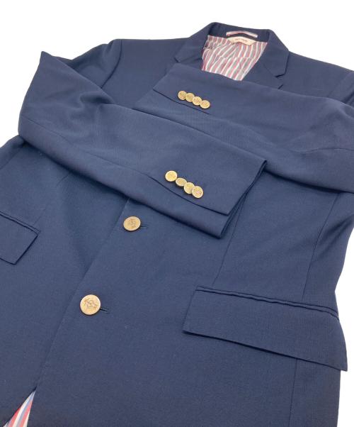 BROOKS BROTHERS Red Fleece（ブルックスブラザーズレッドフリース）Brooks Brothers Red Fleece (ブルックスブラザーズレッドフリース) 羊ボタン裏地ストライプテーラードジャケット　TESSUTO生地使用 ネイビー サイズ:40Sの古着・服飾アイテム