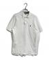 POLO RALPH LAUREN（ポロ・ラルフローレン）の古着「半袖ポロシャツ　コットンポロシャツ」｜ホワイト