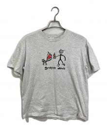 SUPREME（シュプリーム）の古着「Tシャツ　ポリエステル混Tシャツ　USA製」｜グレー