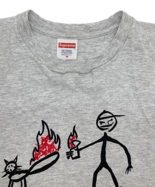 SUPREME（シュプリーム）SUPREME (シュプリーム) Tシャツ　ポリエステル混Tシャツ　USA製 グレー サイズ:Mの古着・服飾アイテム