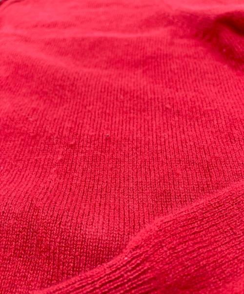 theory（セオリー）theory (セオリー) Cashmere Placket Henley Sweater カシミヤニット　セーター レッド サイズ:Mの古着・服飾アイテム