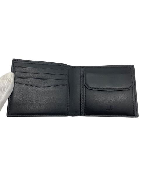 dunhill（ダンヒル）dunhill (ダンヒル) 2つ折り財布　ウォレット　コンパクト　イタリア製 ブラックの古着・服飾アイテム