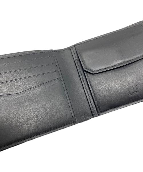 dunhill（ダンヒル）dunhill (ダンヒル) 2つ折り財布　ウォレット　コンパクト　イタリア製 ブラックの古着・服飾アイテム