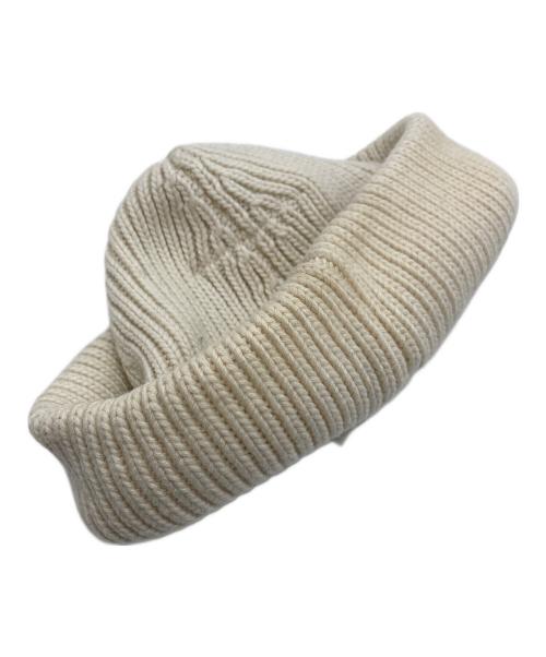 MM6 Maison Margiela（エムエムシックスメゾンマルジェラ）MM6 Maison Margiela (エムエムシックスメゾンマルジェラ) ニット帽　ビーニー　イタリア製 ホワイト サイズ:Mの古着・服飾アイテム