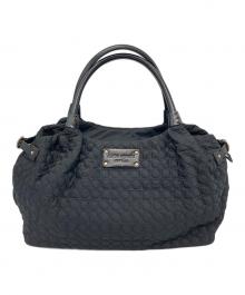 Kate Spade（ケイトスペード）の古着「キルティングハンドバッグ　」｜ブラック