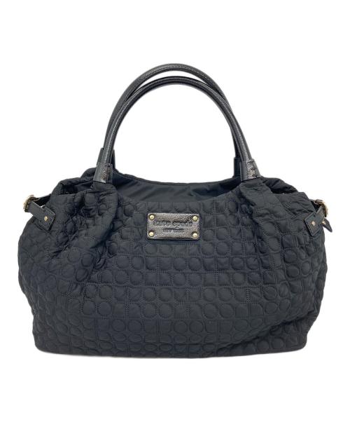 Kate Spade（ケイトスペード）Kate Spade (ケイトスペード) キルティングハンドバッグ　 ブラック サイズ:実寸参照の古着・服飾アイテム