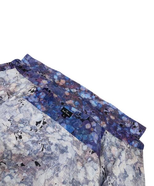 PS Paul Smith（ＰＳポールスミス）PS Paul Smith (ＰＳポールスミス) フローラル柄シャツ　花柄　フラワーシャツ　日本製 ネイビー サイズ:Lの古着・服飾アイテム