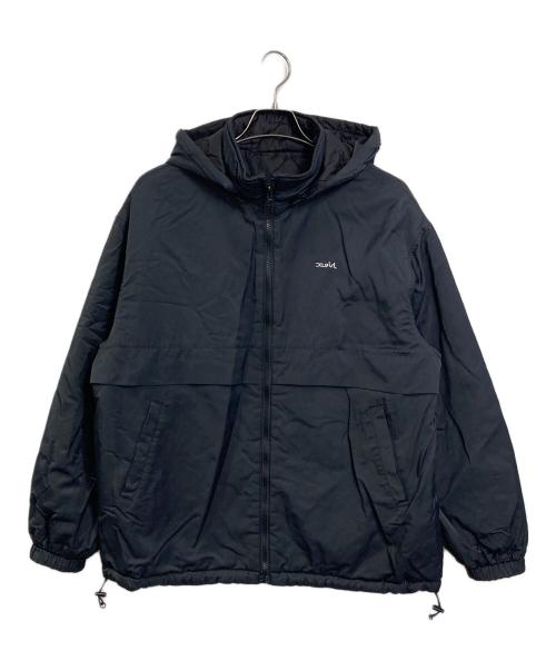 X-GIRL（エックスガール）X-girl (エックスガール) REVERSIBLE QUILTED JACKET リバーシブルフードジャケット ブラック サイズ:Mの古着・服飾アイテム