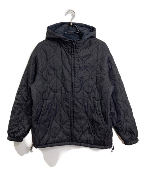 X-GIRL（エックスガール）X-girl (エックスガール) REVERSIBLE QUILTED JACKET リバーシブルフードジャケット ブラック サイズ:Mの古着・服飾アイテム