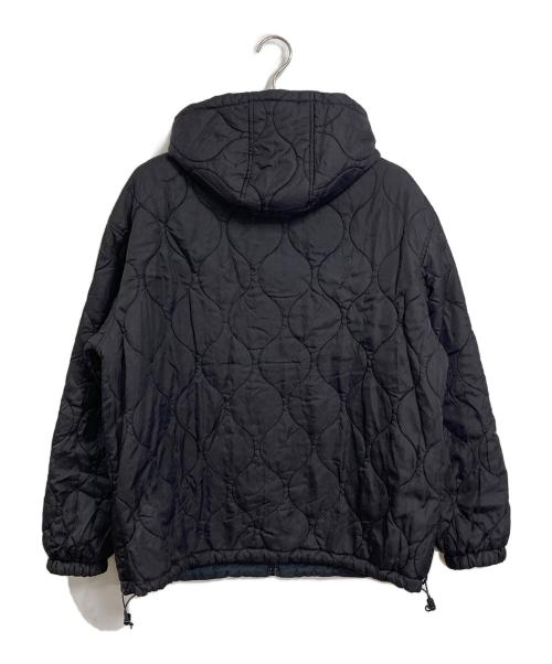 X-GIRL（エックスガール）X-girl (エックスガール) REVERSIBLE QUILTED JACKET リバーシブルフードジャケット ブラック サイズ:Mの古着・服飾アイテム