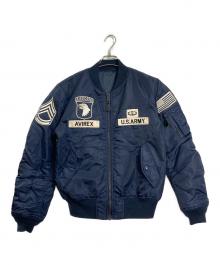 AVIREX（アヴィレックス）の古着「GRAND CREW SCREAMING EAGLES MA1ジャケット」｜ネイビー