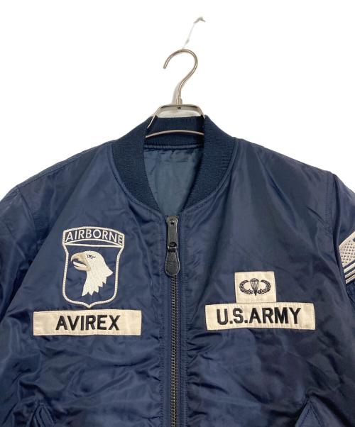 AVIREX（アヴィレックス）AVIREX (アヴィレックス) GRAND CREW SCREAMING EAGLES MA1ジャケット ネイビー サイズ:Lの古着・服飾アイテム