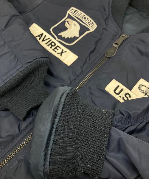AVIREX（アヴィレックス）AVIREX (アヴィレックス) GRAND CREW SCREAMING EAGLES MA1ジャケット ネイビー サイズ:Lの古着・服飾アイテム