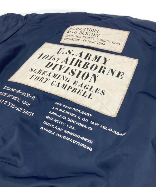 AVIREX（アヴィレックス）AVIREX (アヴィレックス) GRAND CREW SCREAMING EAGLES MA1ジャケット ネイビー サイズ:Lの古着・服飾アイテム