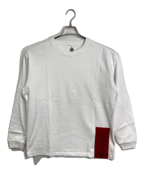 MOUNTAIN RESEARCH（マウンテンリサーチ）MOUNTAIN RESEARCH (マウンテンリサーチ) 長袖Tシャツ　ロングスリーブカットソー ホワイト サイズ:S/Mの古着・服飾アイテム