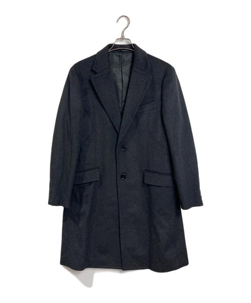 Wild Life Tailor（ワイルドライフテイラー）Wild Life Tailor (ワイルドライフテイラー) ウール混コート　チェスターコート ブラック サイズ:Lの古着・服飾アイテム
