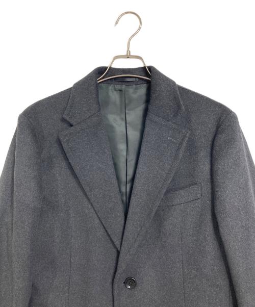 Wild Life Tailor（ワイルドライフテイラー）Wild Life Tailor (ワイルドライフテイラー) ウール混コート　チェスターコート ブラック サイズ:Lの古着・服飾アイテム
